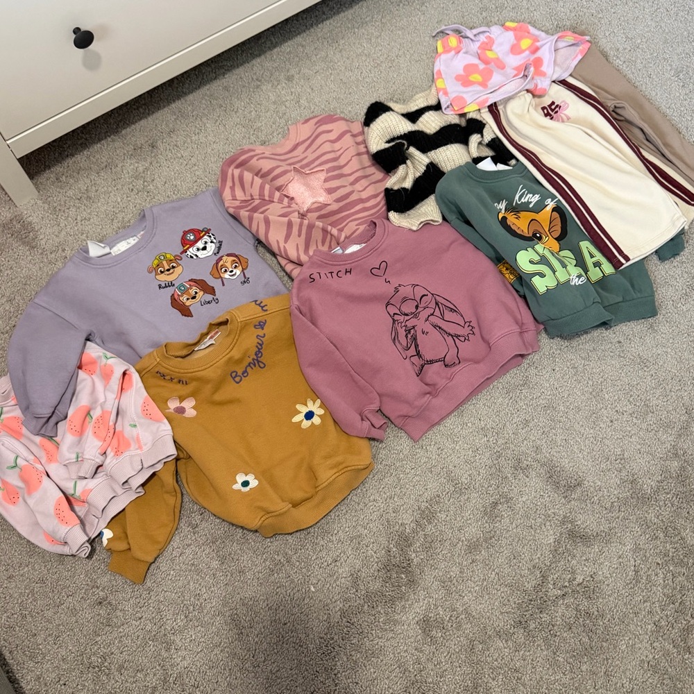 Zara toddler sweatshirt bottoms bundle
